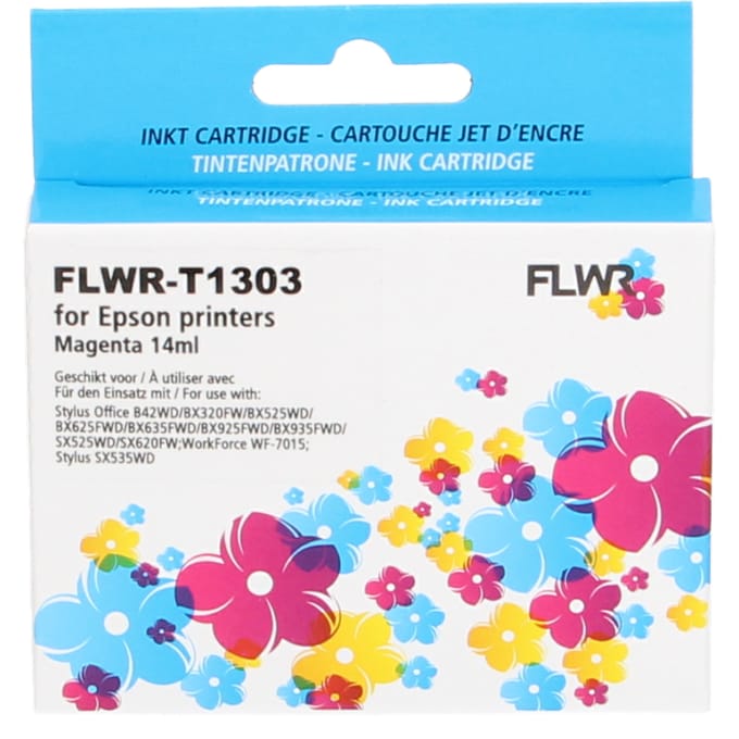 FLWR - Inktcartridge / T1303 / Magenta - Geschikt voor Epson