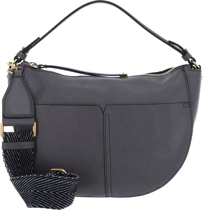 GIANNI CHIARINI Leren Schoudertas Ginko Crossbody Bag Quartz Bruine
