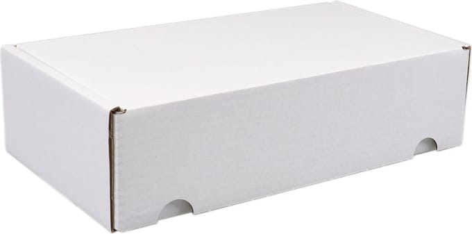 SendProof® Postpakketdoos | golfkarton | 190x280x70mm | gestanst | wit | 25 stuks