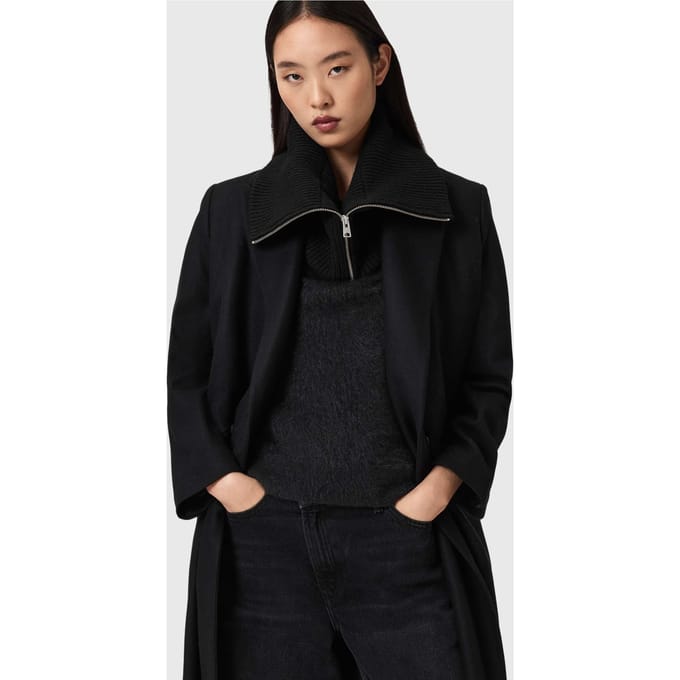 AllSaints Effie Snood Black Taglia: OS | Sciarpe Outlet | Donna | Nero