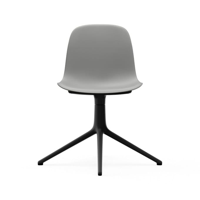 Normann Copenhagen - Form Draaistoel - grijs - aluminium zwart - 4 - 6 Wochen