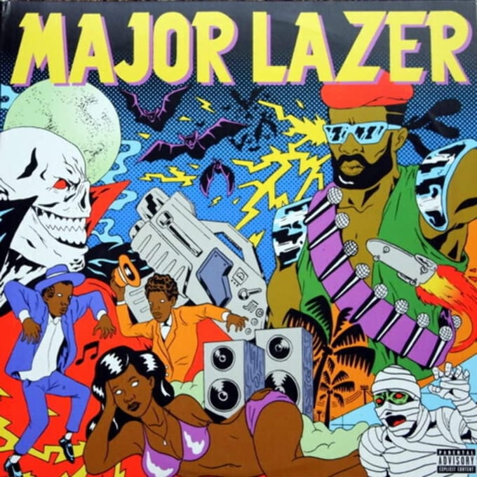 CD MAJOR LAZER - Guns Don't Kill People... Lazers Do DWT70088 Downtown 2009 US Dance & Electronica Gebruikt blue