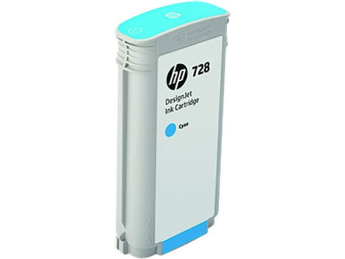 Inktcartridge hp f9j67a 728 blauw