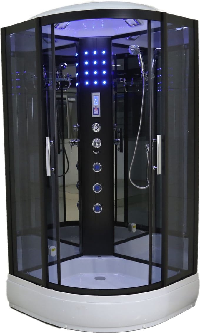 Havikux Stoomcabine met waterjets - 90x90 cm - Halfrond