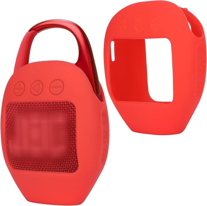 Siliconen Hoes voor JBL Clip 5 Draagbare Bluetooth Speaker - Rood, Bescherming, Accessoire, Duurzaam