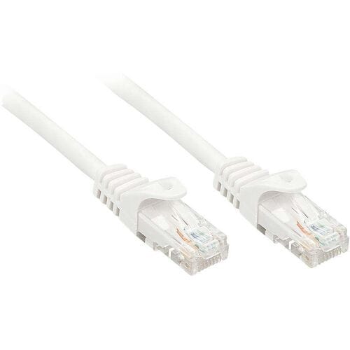 Lindy Basic patch cable - 10 m - white - Wit - 10m
