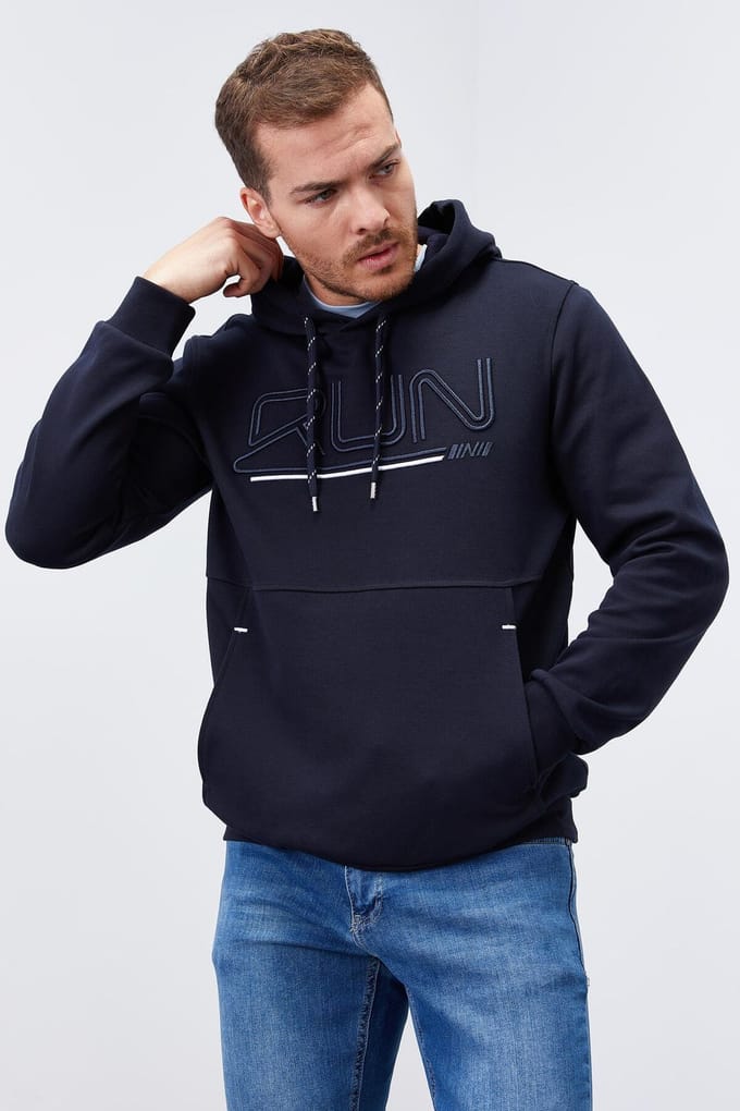 Heren Logo Gedrukt Hoodie