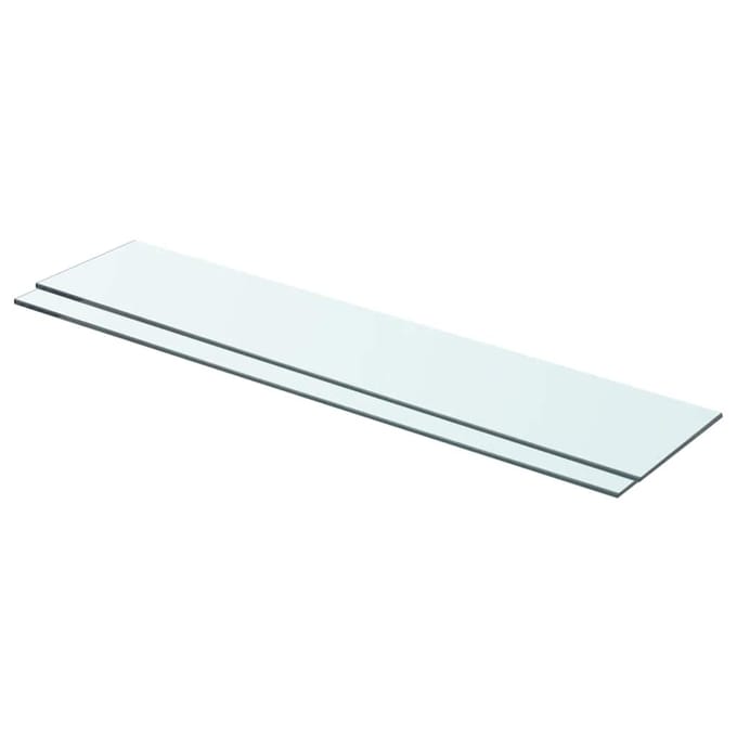 vidaXL - Schappen - 2 - st - 70x15 - cm - glas - transparant