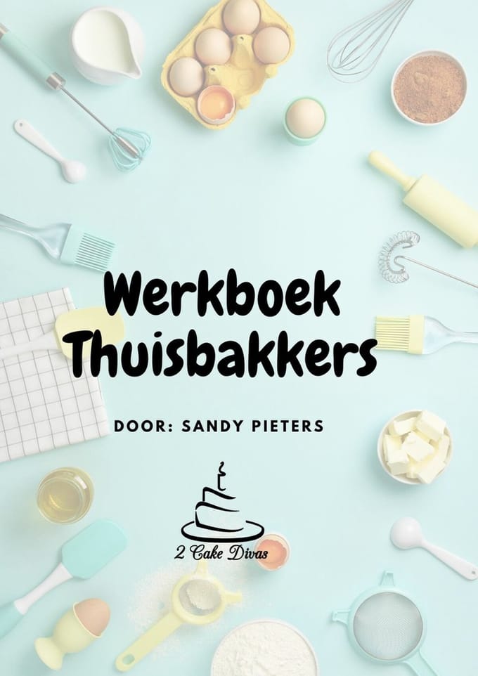 2 Cake Divas Werkboek thuisbakkers - Winstgevende onderneming opzetten