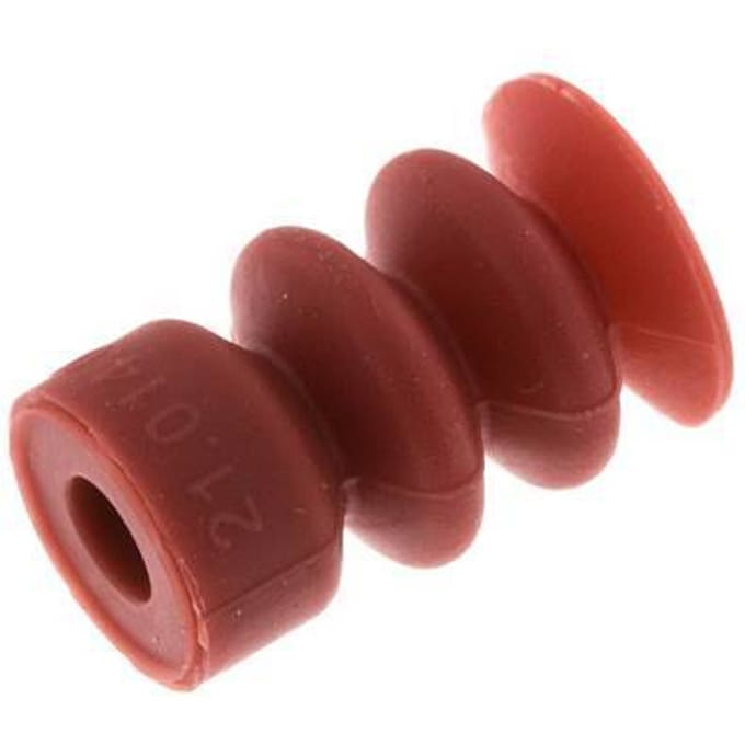 14mm Balg siliconen Rood Vacuümzuignap Slag 10mm