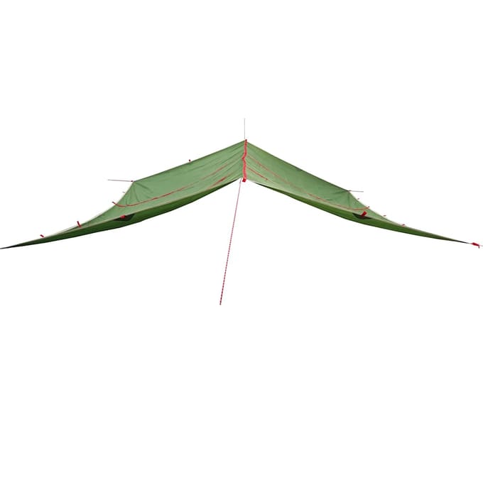 vidaXL - Kampeerluifel - waterdicht - 420x440 - cm - groen