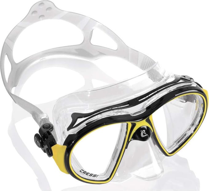 Cressi Air Crystal Duikmasker Transparant,Zwart