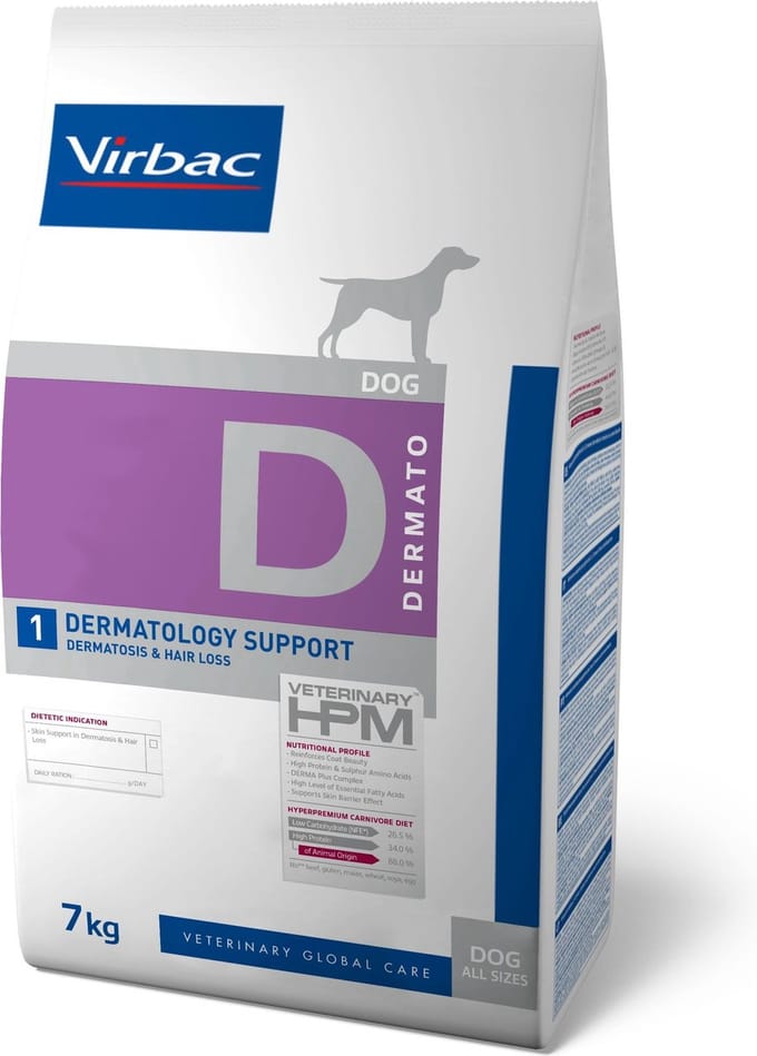 HPM Dog Dermatology Support - Dermatosis & Hair loss 3 kg 3 kg