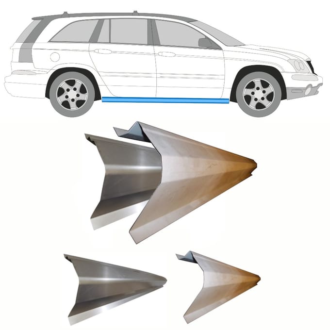 Reparatie dorpel voor Chrysler Pacifica 2003-2007 / Links = Rechts / Set
