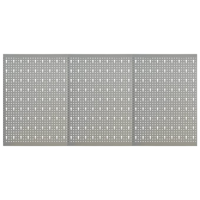 vidaXL - Gaatjespaneel - wandgemonteerd - 3 - st - 40x58 - cm - staal