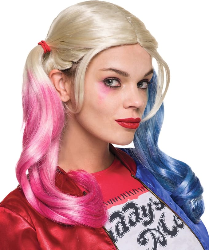 Suicide Squad Harley Quinn pruik - Carnaval Kostuum Pruik