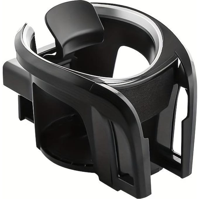 2-in-1 Multifunctionele Autoventilatiehouder ABS Airconditioning Uitlaatmontage, Universele Beker- & Telefoonhouder voor Middenconsole zwart