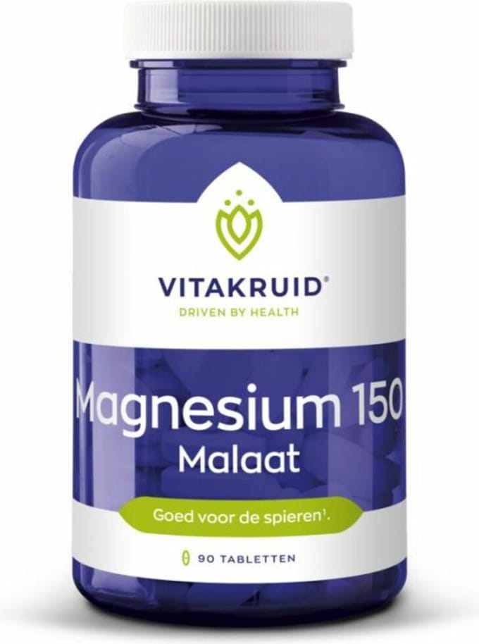 Vitakruid - Magnesium Malaat 150 - 2 x 90 tabletten - Voordeelverpakking