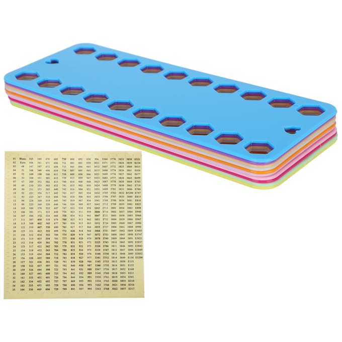20 stuks Borduurdraad Organizer Borduurplastic Wikkelbord 1 stuks Digitaal Bord blue