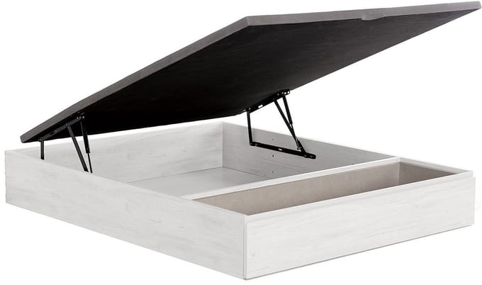 Vente-unique Bedbodem met opberglade 160 x 200 cm - Wit - HESTIA de YSMÉE