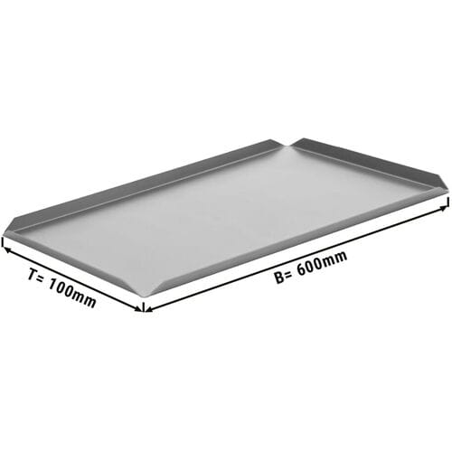 GGM Gastro (5 Stück) Konditorei- & Präsentationsplatte - Aluminium - 600x100x10mm - Silber