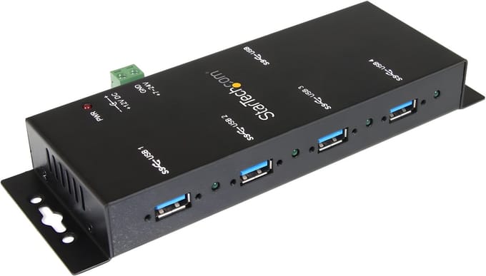 StarTech ST4300USBM - USB-hub - 4 USB 2.0-poorten - Zwart
