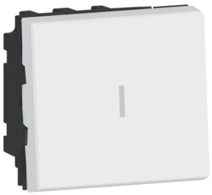 Legrand 077021L Mosaic kruisschakelaar easyled-10AX 2 modules wit