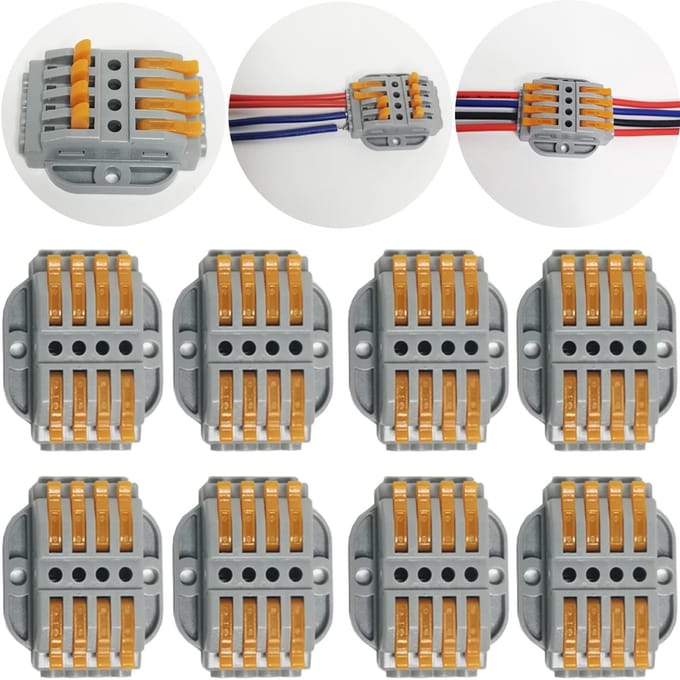 Dailygoody - Connector 4 Port - Snelsplitsdraadconnectoren - Compact