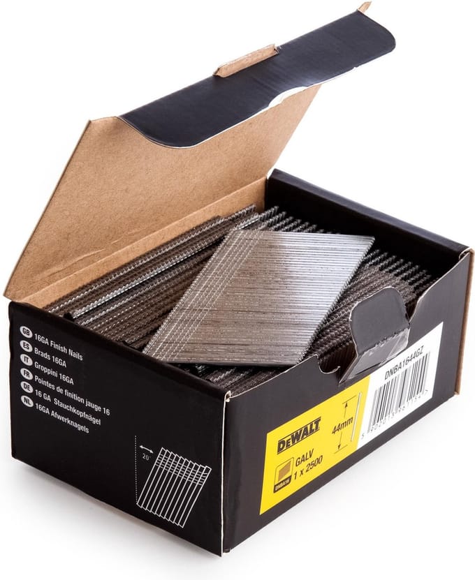 DeWALT DNBA1638SZ Spijkers 1.6x38mm RVS VE=2500