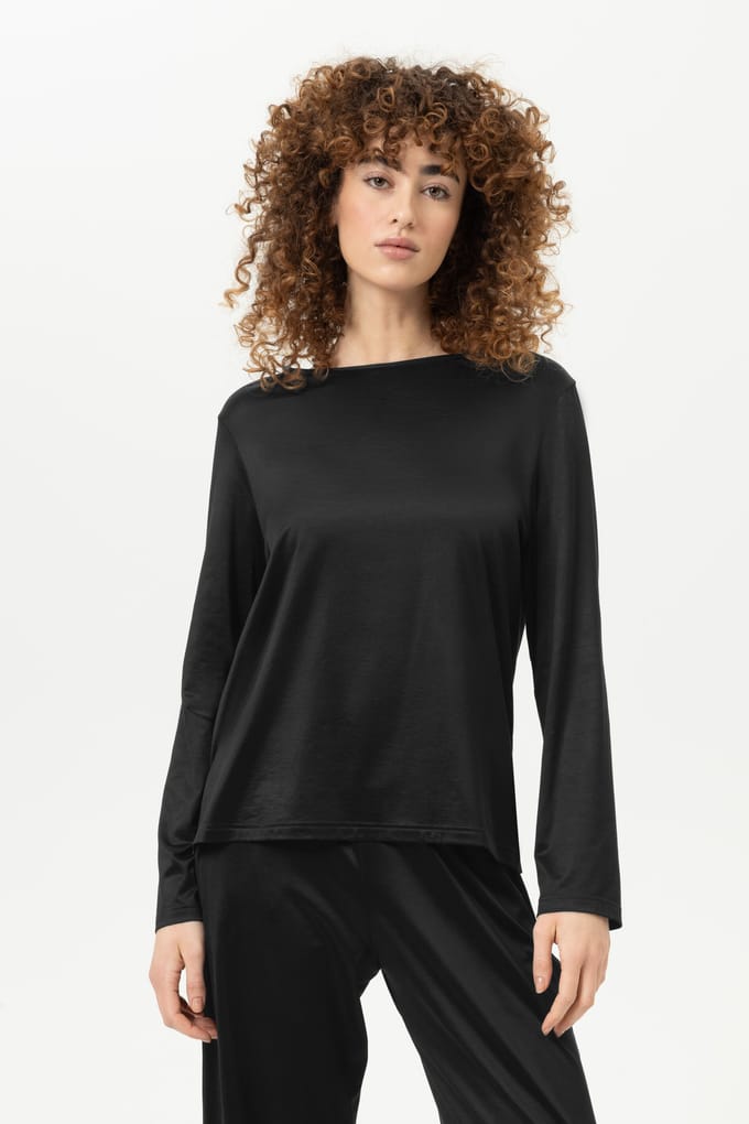 Mey Shirt Pure Shine Dames 1210148 3 zwart XL