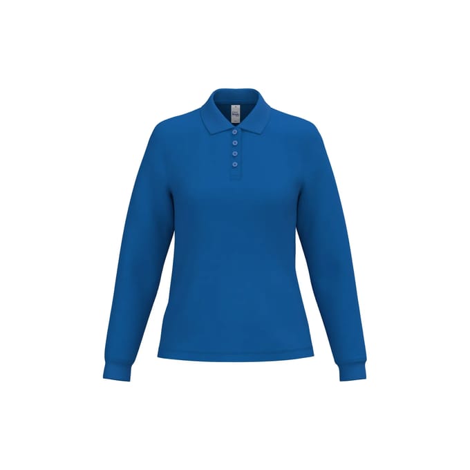 Damespolo met lange mouwen iDeal Basic Brand