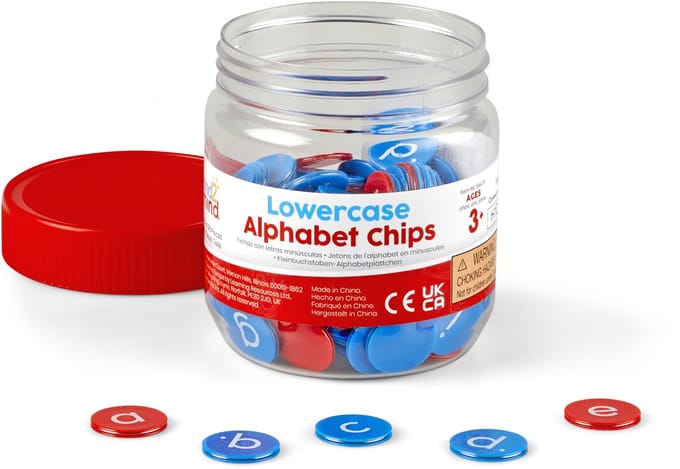 Learning Resources Lowercase Alphabet Chips, 156 Chips - 1+