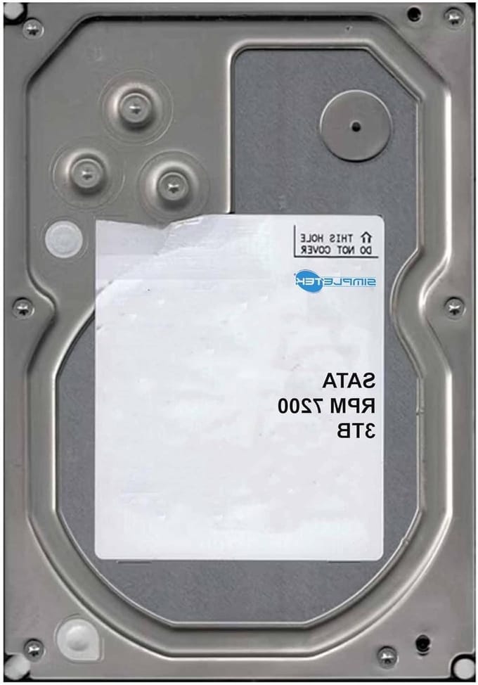 Interne Harde Schijf - Opslagstation Data - Bestanden Opslaan - 7200 RPM Snel - 3TB Capaciteit - Zilver