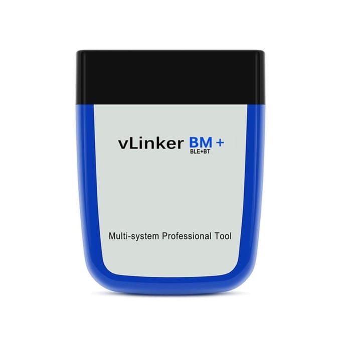 Vgate Vlinker BM + OBD2 V2.2 Bluetooth Dual Mode 4.0 Diagnostische Auto Foutdetector blauw