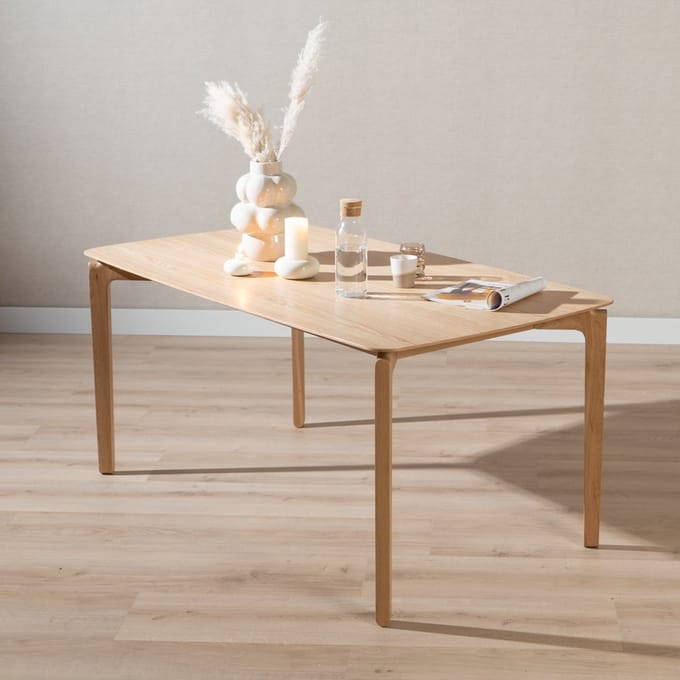 Bronx71® Scandinavische eettafel Cala naturel eiken 160 x 90 cm
