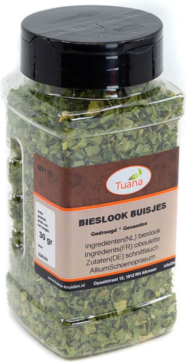 Tuana Kruiden - Bieslook Buisjes - Bakje 10 Gram - Tuanashop - KP0028