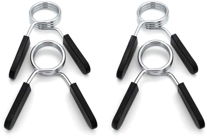 Voarge Dumbbell Bar Spring Clasp - 4 Stuks Gewichtsclips voor Dumbbells - 30mm