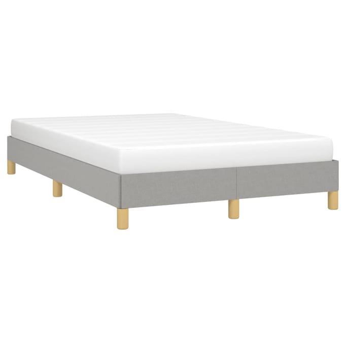vidaXL - Bedframe - zonder - matras - 120x200 - cm - stof - lichtgrijs
