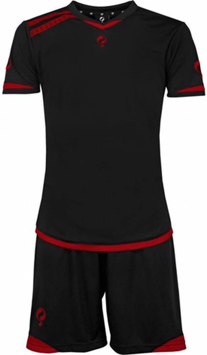 Q1905 / Quick - Trainingsset - Haller - Zwart / Rood - Maat 3XL