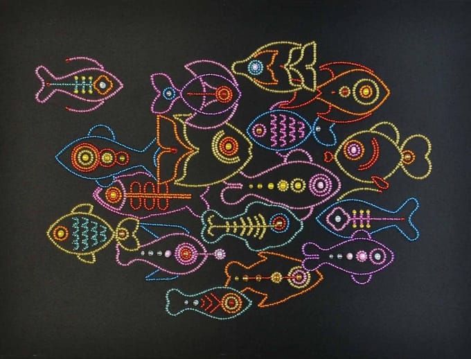 MiniArt Crafts, Line Fishes, 40x30 cm (nivo: standaard)