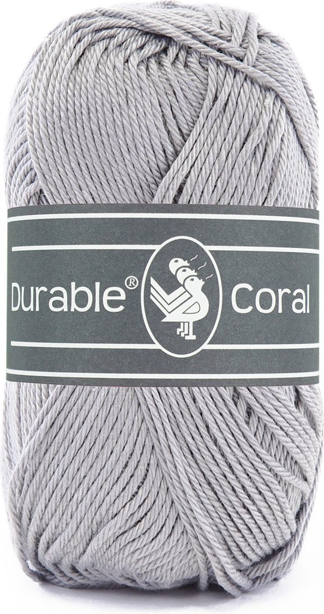 Durable Coral - 2232 light grey - Gemerceriseerd Katoen Garen