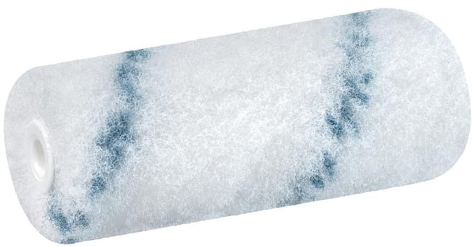 WESTEX verfroller klein 100mm wit/blauw polyamide pluche 11mm poolhoogte