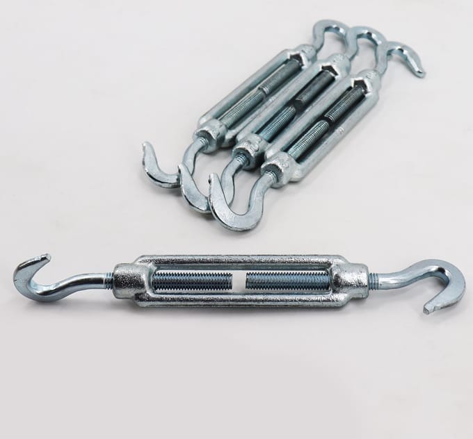 5 draadspanners voor wildhekken, boshekken, spanschroeven, draadspanners, 2 haken