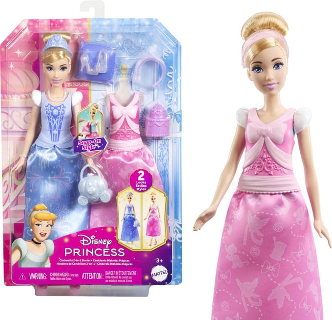Disney Princess Assepoester 2-in-1 Stories Modepop – Veranderbare Jurken