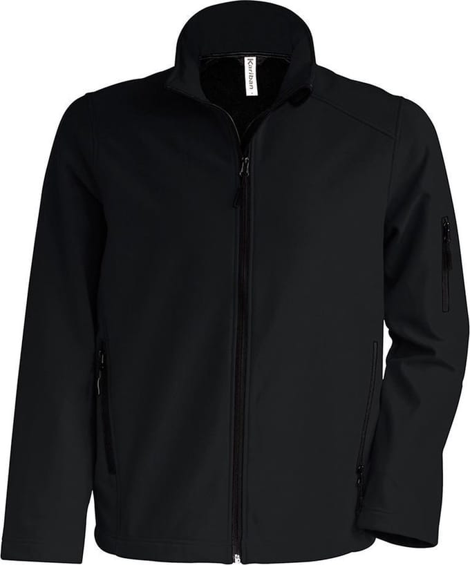 Kariban Heren Soft Shell-jasje (Zwart)