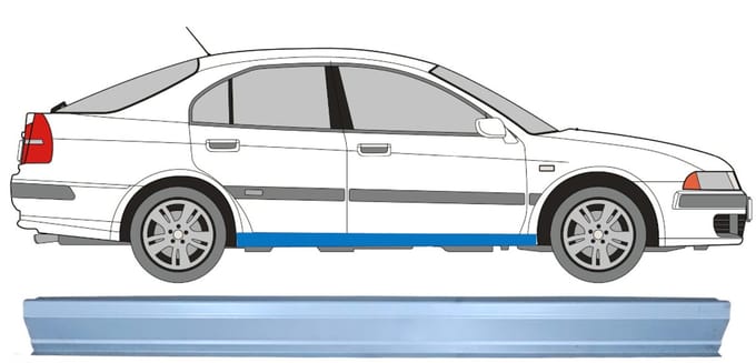 Reparatie dorpel voor Mitsubishi Carisma 1995-2004 / Links = Rechts