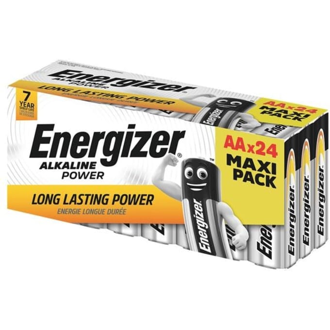 435849 Energizer Alkaline Power Batterijen Lr6 Aa R6 E91 1.5V Pak van 24