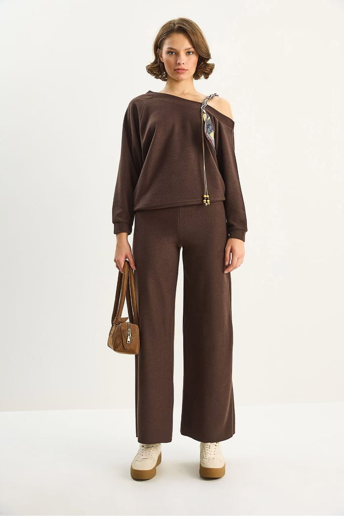 Breigoed Accessoire Gedetailleerde Twee-Piece Set