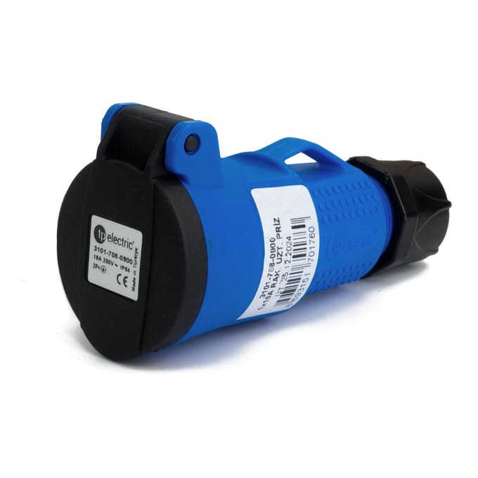 Elektrisch Stopcontact Ups Tafelmodel 16A 250V Type E Met Randaarde Met Kabeldoorvoer Ip54