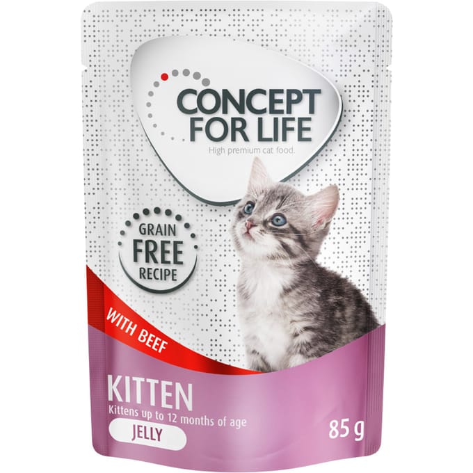 Concept for Life Kitten rund graanvrij – in gelei Kattenvoer - 48 x 85 g